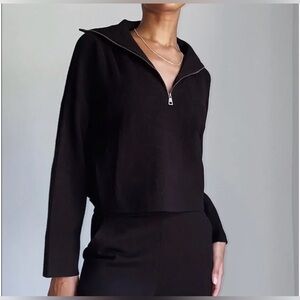 Aritzia The Group by Babaton Rodin Long Sleeve Black Sweater